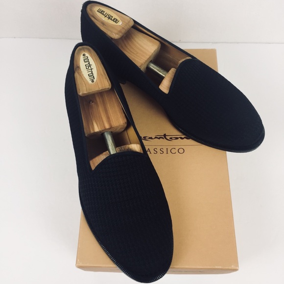 santoni slip on shoes